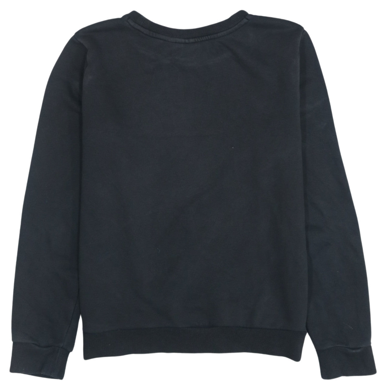 Adidas Womens Black Size 12 Logo Sweatshirt Pullover Cotton