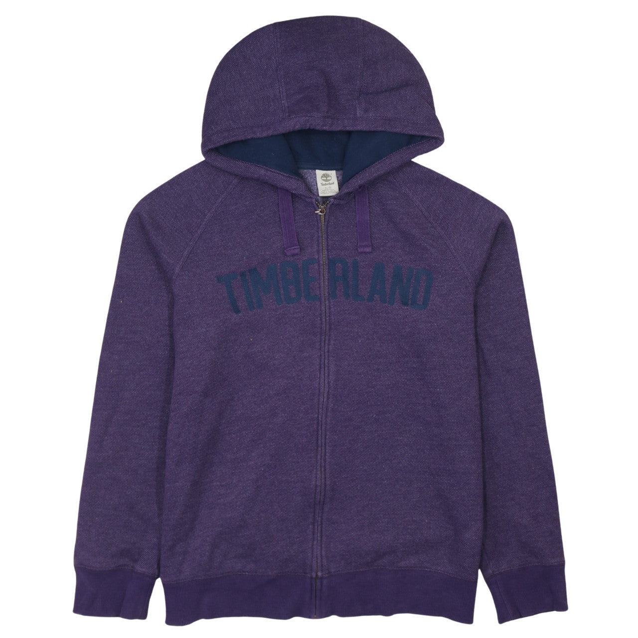Timberland Womens Purple Hoodie XL Full Zip Slim Fit Cotton Blend