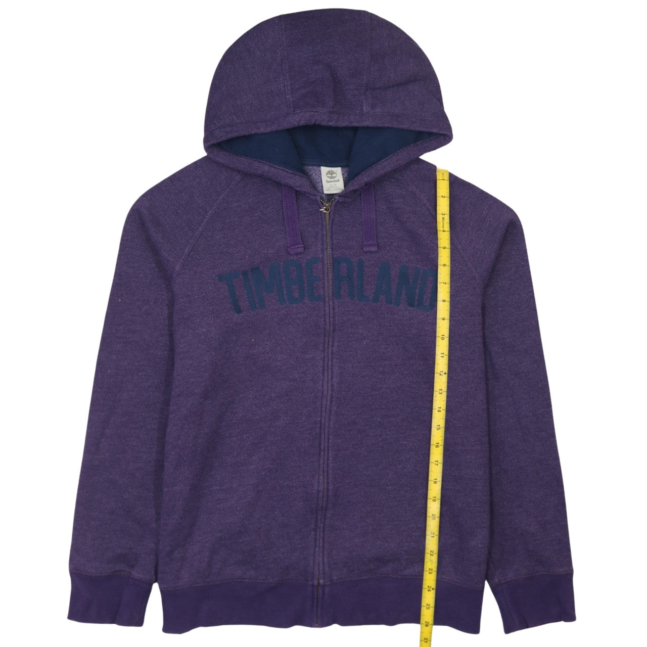 Timberland Womens Purple Hoodie XL Full Zip Slim Fit Cotton Blend