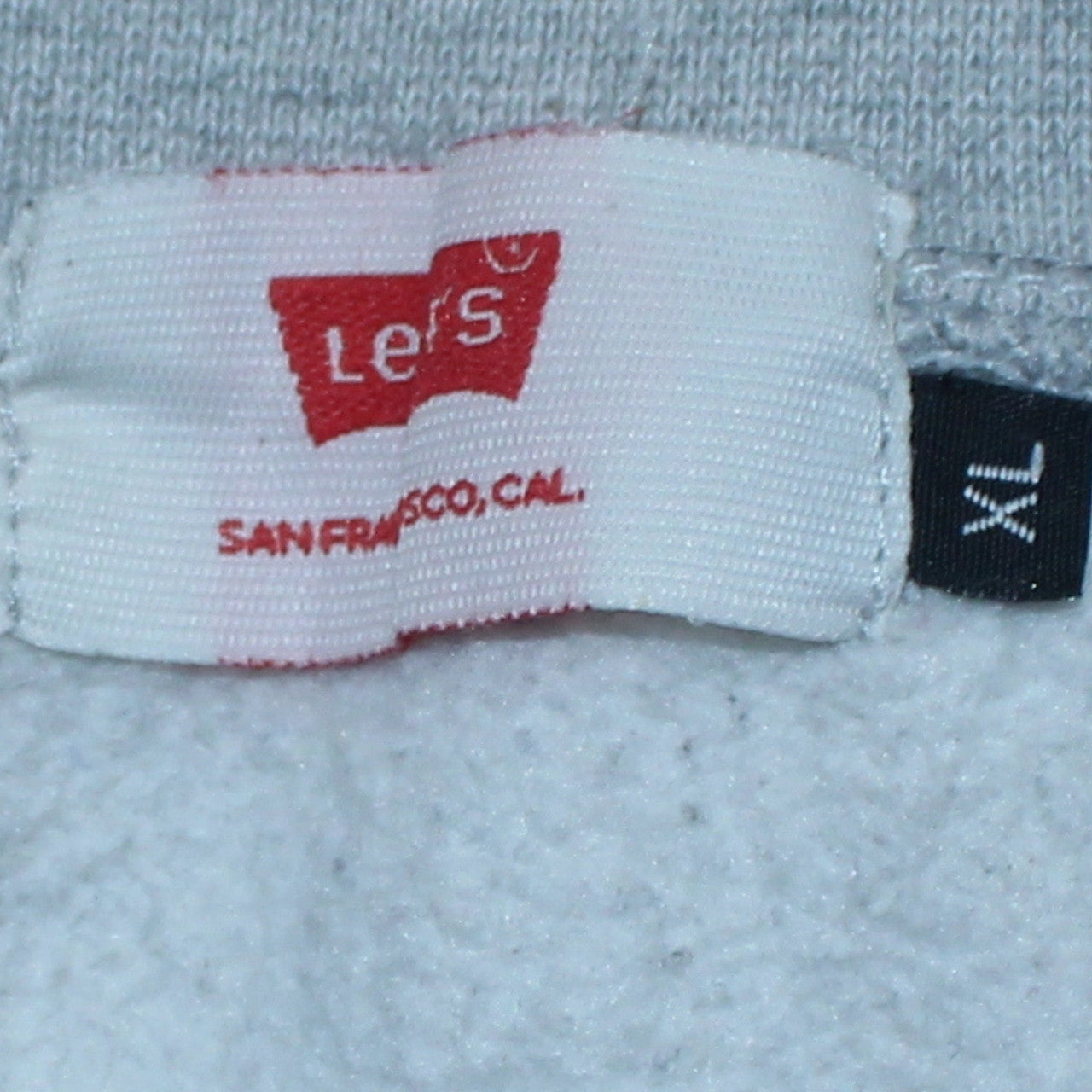 Levi's Mens Grey XL Pullover Sweatshirt Crew Neck Logo Graphic