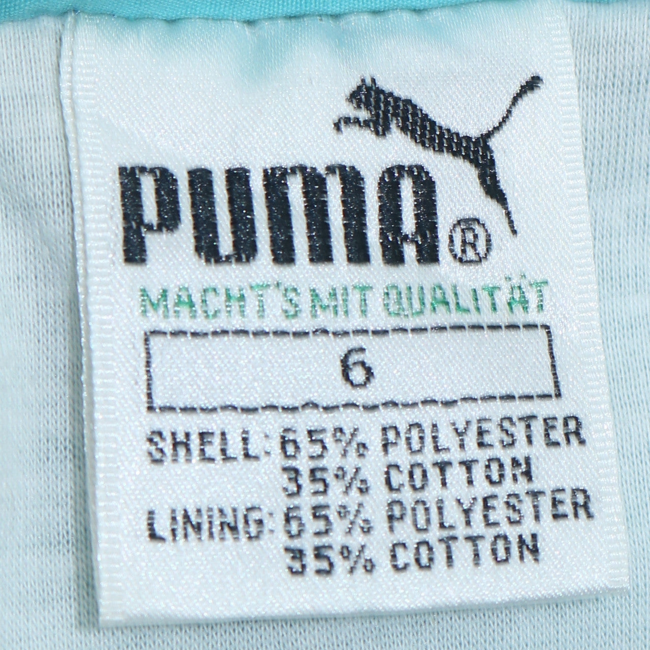 Puma Womens Blue Retro Windbreaker Jacket Size 6