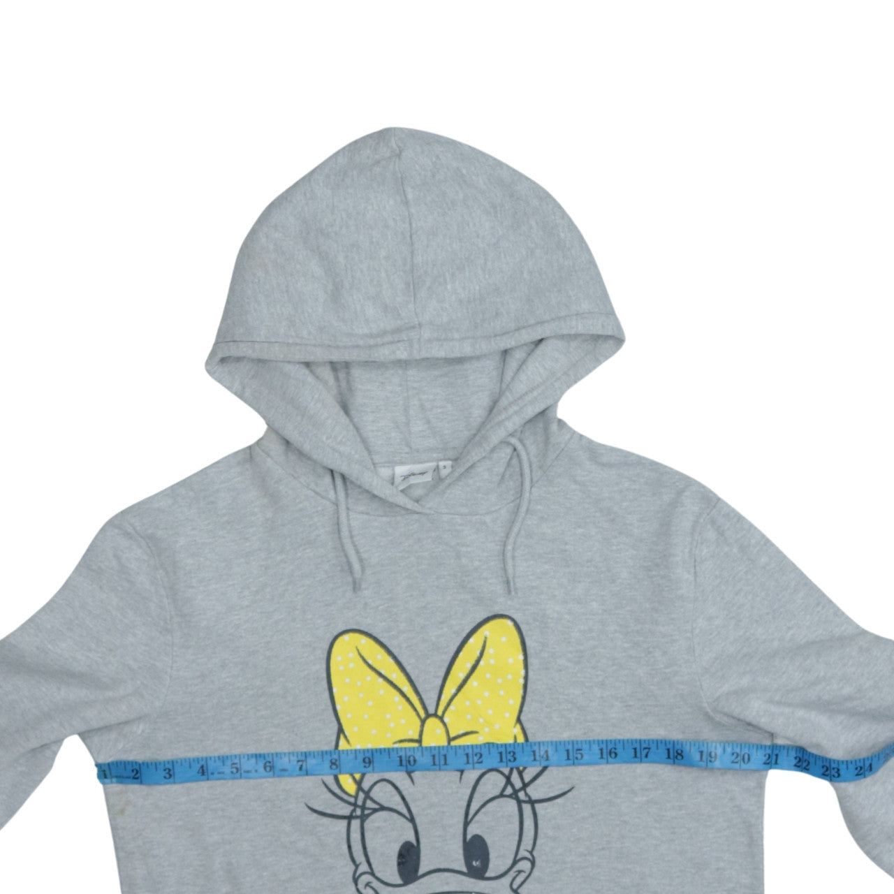Disney Womens Grey Small Pullover Hoodie Daisy Duck Graphic