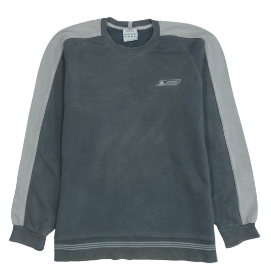 Adidas Men’s Grey Pullover Sweatshirt Size M Crew Neck Sports