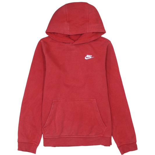 Nike Boys Red Pullover Hoodie XL Fleece Casual Sportswear