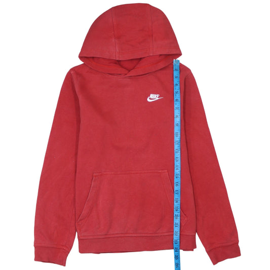 Nike Boys Red Pullover Hoodie XL Fleece Casual Sportswear