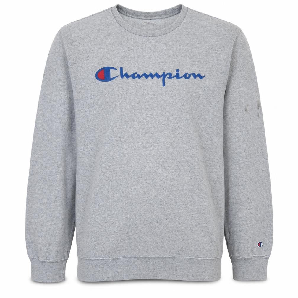 Mens UK L Regular Champion Grey Pullover Sweatshirt