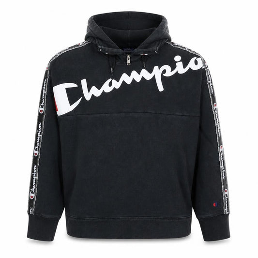 Mens UK XS Regular Champion Black Pullover Hoodie