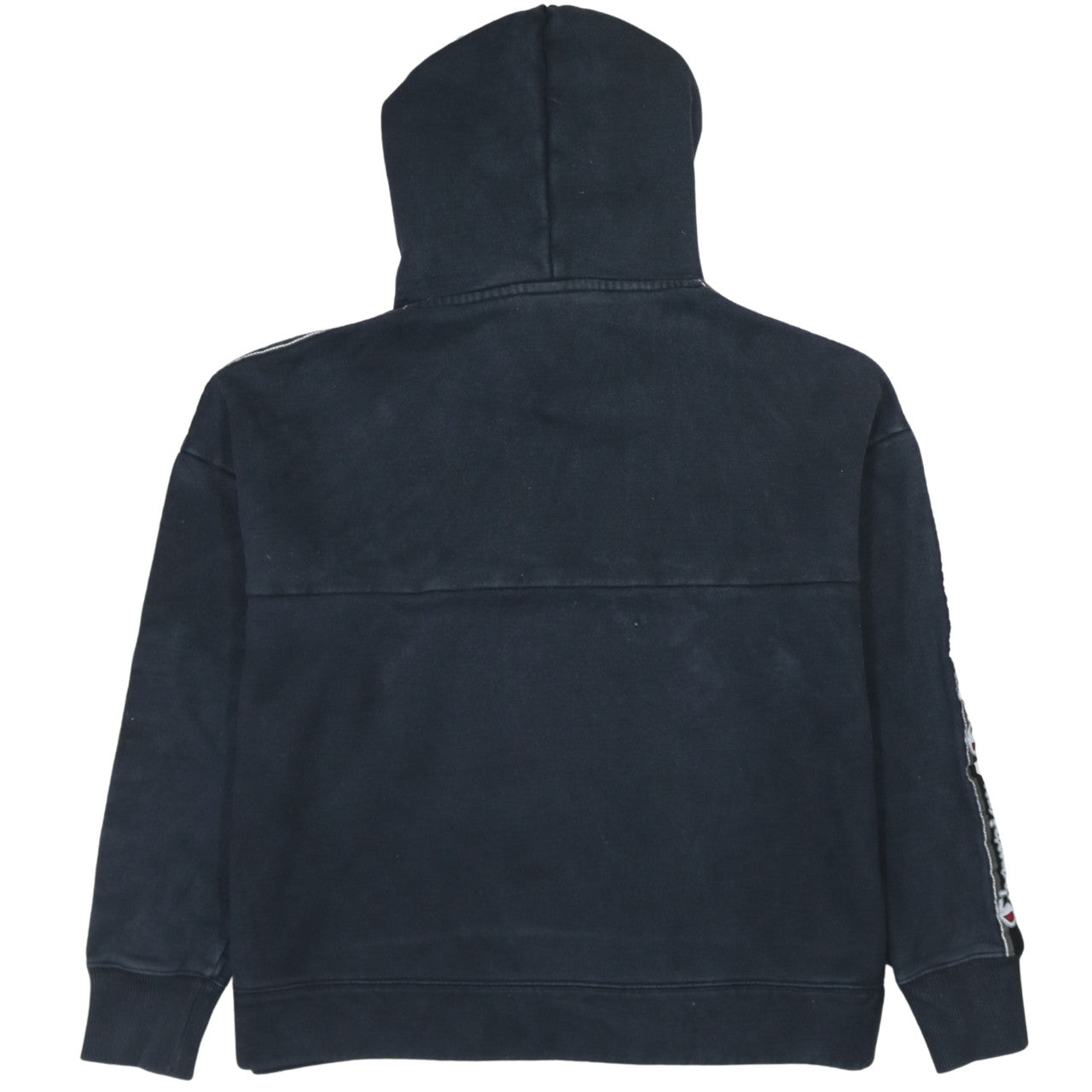 Champion Mens Black XS Pullover Hoodie Logo Graphic Cotton