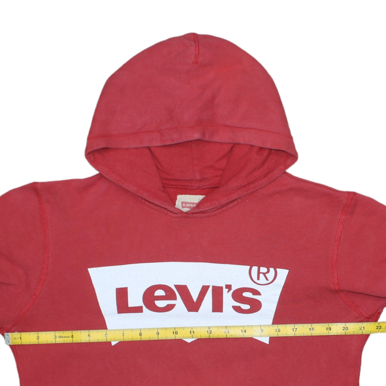 Levi's Boys Red Pullover Hoodie 16 Years Graphic Logo Casual Sweatshirt