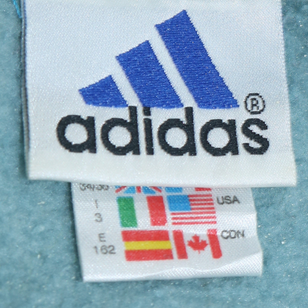 Adidas Mens Blue Small Crew Neck Pullover Sweatshirt Logo Tennis