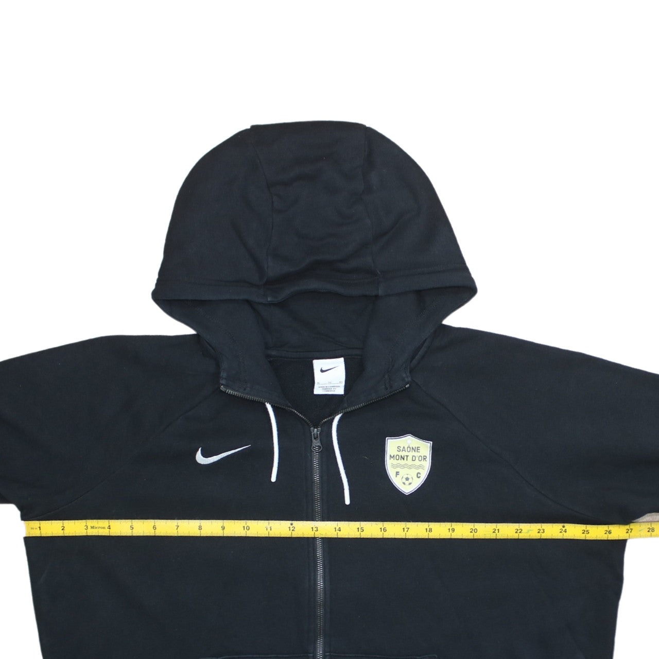Nike Men’s Black XL Full Zip Hoodie Sports Logo Sweatshirt