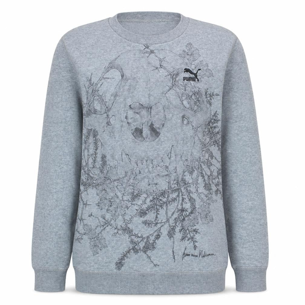 Unisex Adults UK M Regular PUMA Grey Pullover Sweatshirt