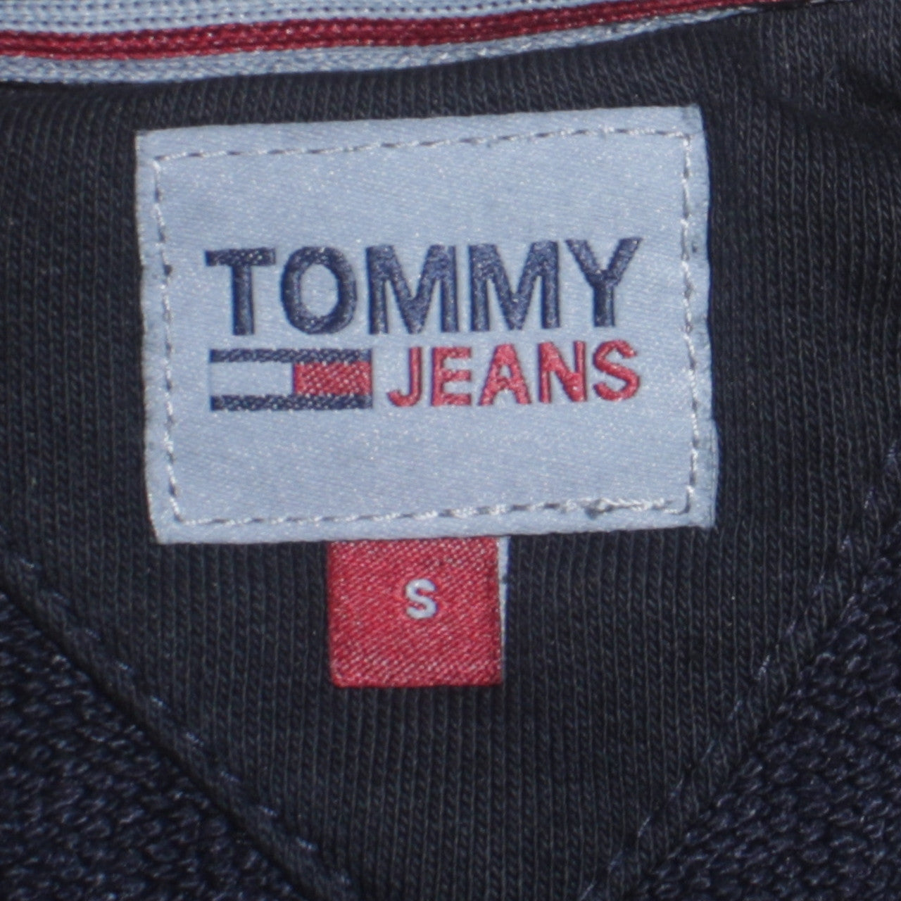 Tommy Jeans Women’s Black Pullover Sweatshirt Size S Crew Neck Logo