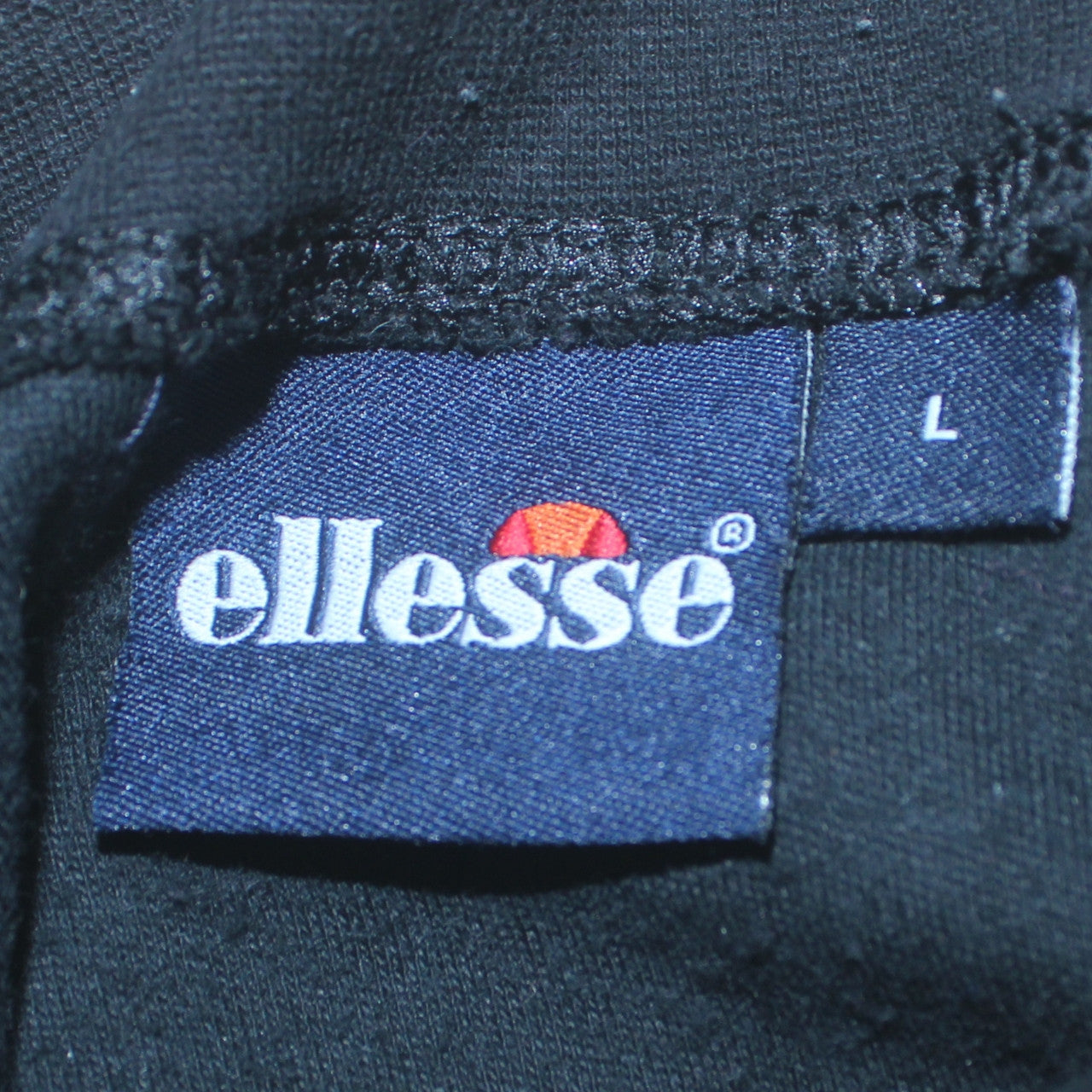 Ellesse Men’s Black Long Sleeve Roll Neck Cotton T-Shirt Size L
