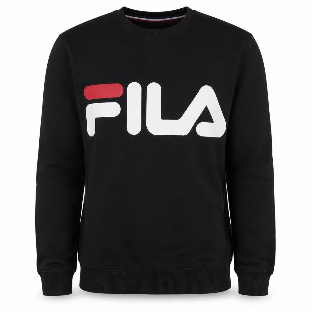 Fila Men’s Black XS Pullover Sweatshirt Crew Neck Logo Graphic