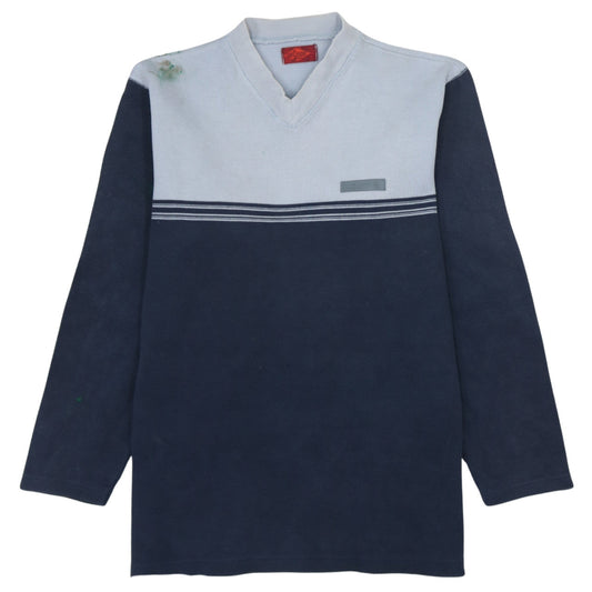 Lee Cooper Mens Blue V-Neck Pullover Sweatshirt Size M Regular Fit