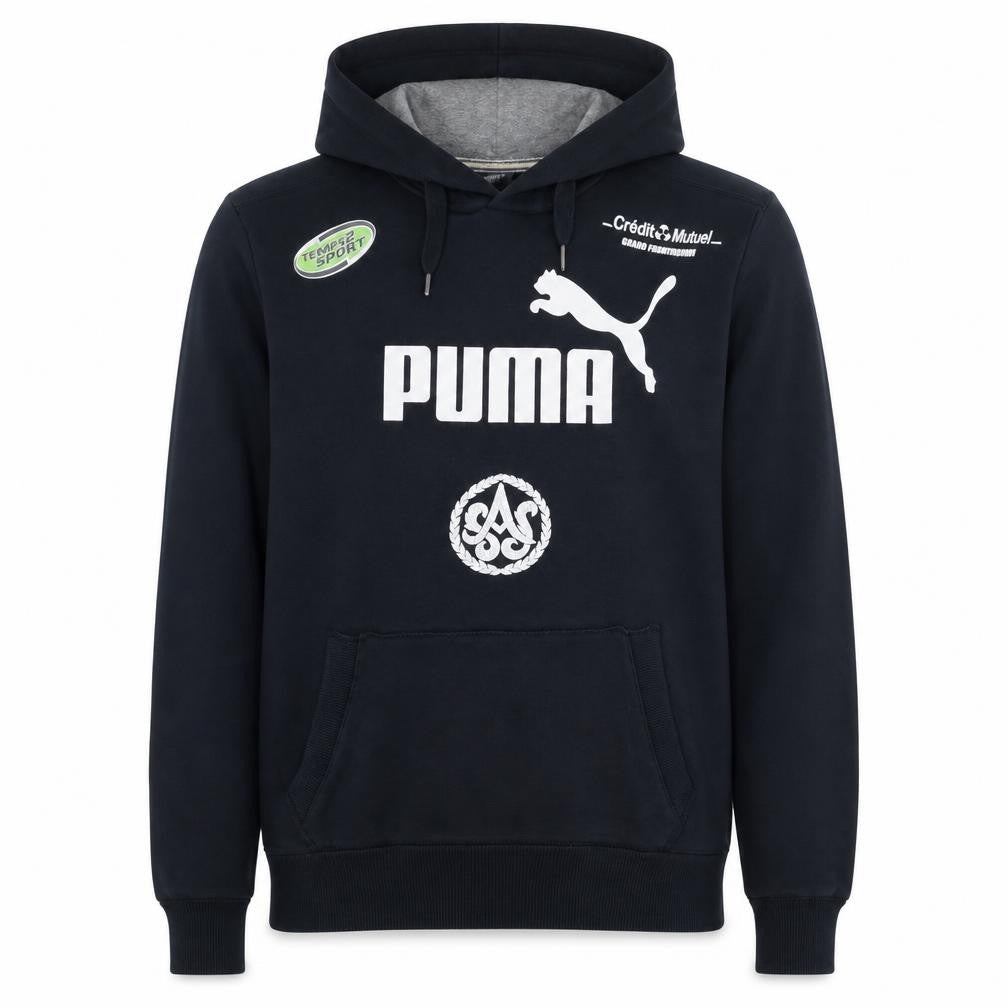 Mens UK M Regular PUMA Black Pullover Hoodie