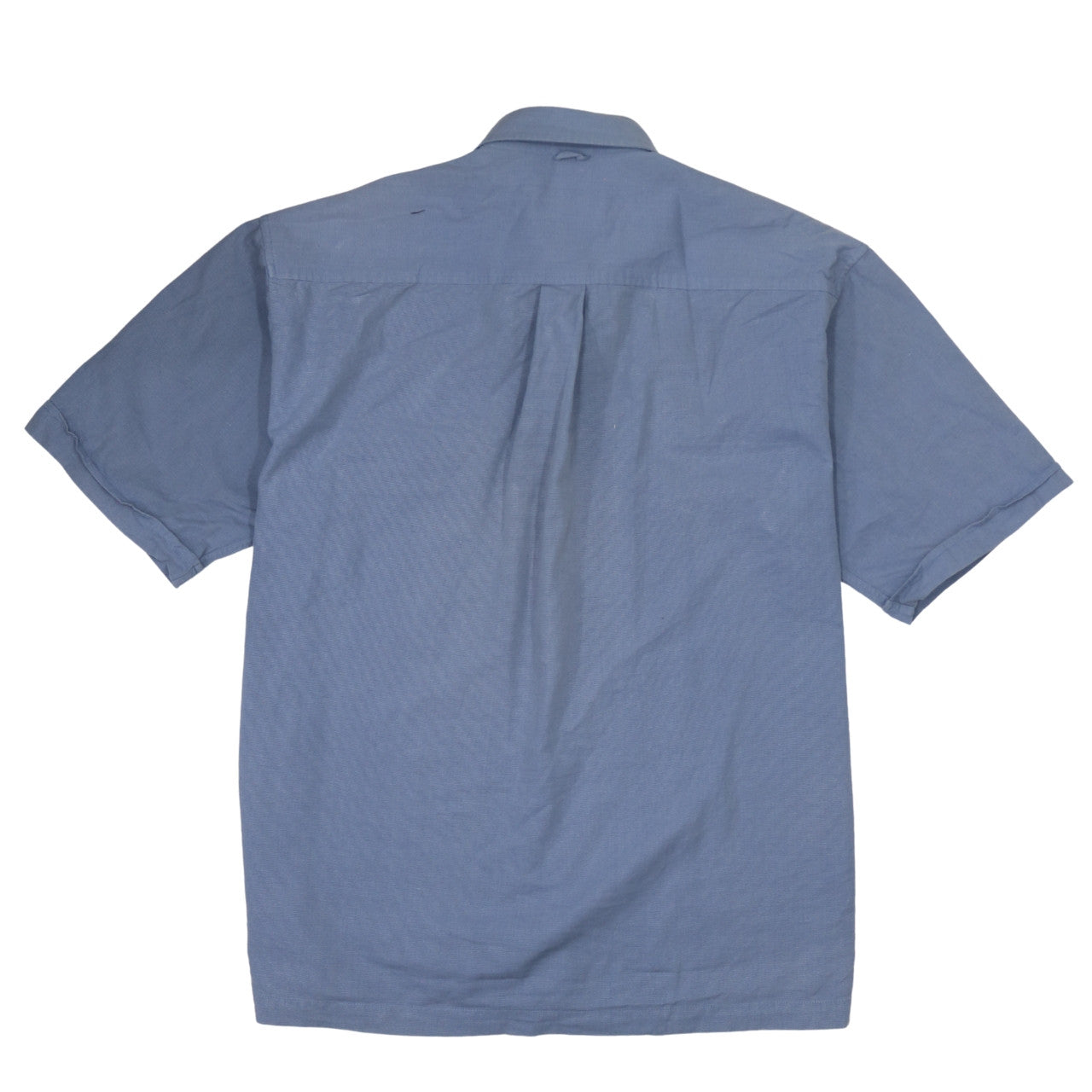 Timberland Men’s Blue Short Sleeve Cotton Button-Up Shirt M