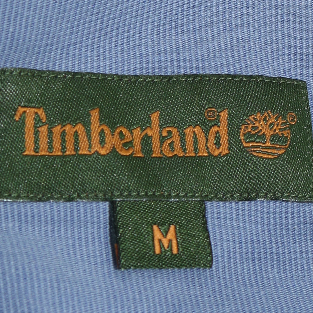 Timberland Men’s Blue Short Sleeve Cotton Button-Up Shirt M