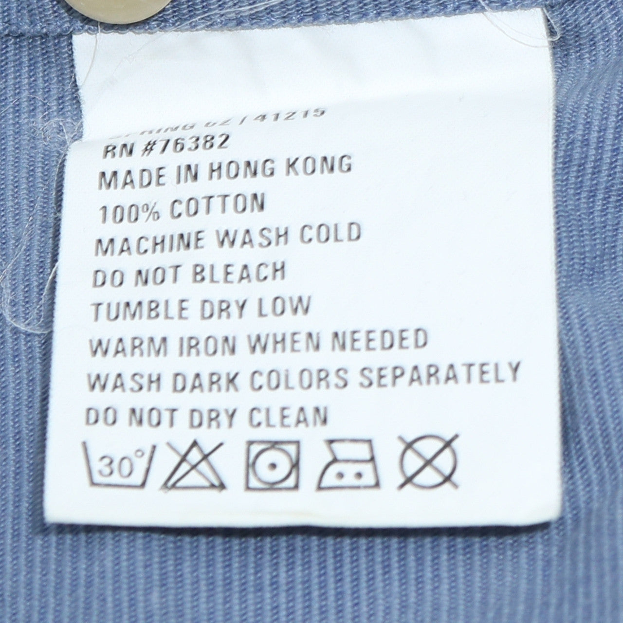 Timberland Men’s Blue Short Sleeve Cotton Button-Up Shirt M