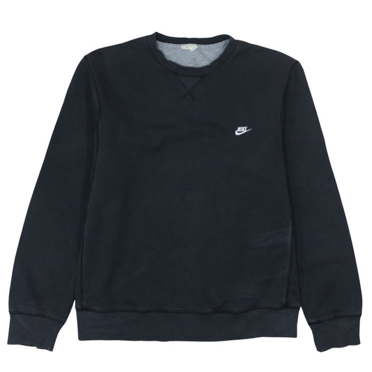Nike Men's Black Medium Pullover Sweatshirt Crew Neck Fleece
