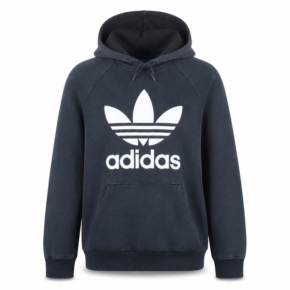Mens UK M Regular adidas Black Pullover Hoodie