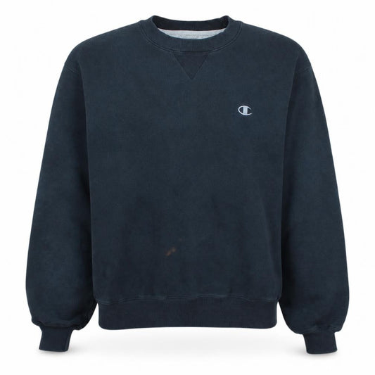 Mens UK M Regular Champion Black Pullover Sweatshirt