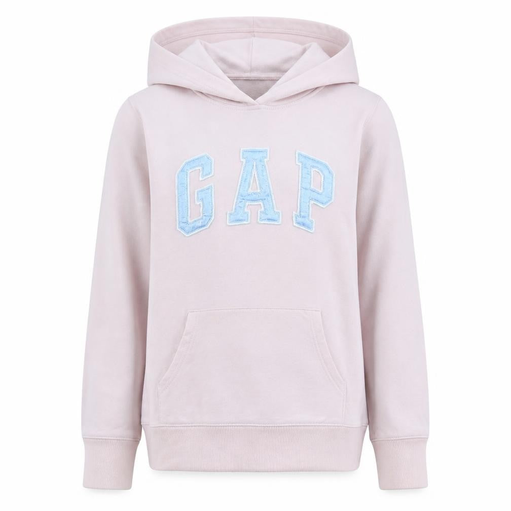 Gap Kids Girls Pink Hoodie 13 Years Pullover Fleece Logo Sweatshirt