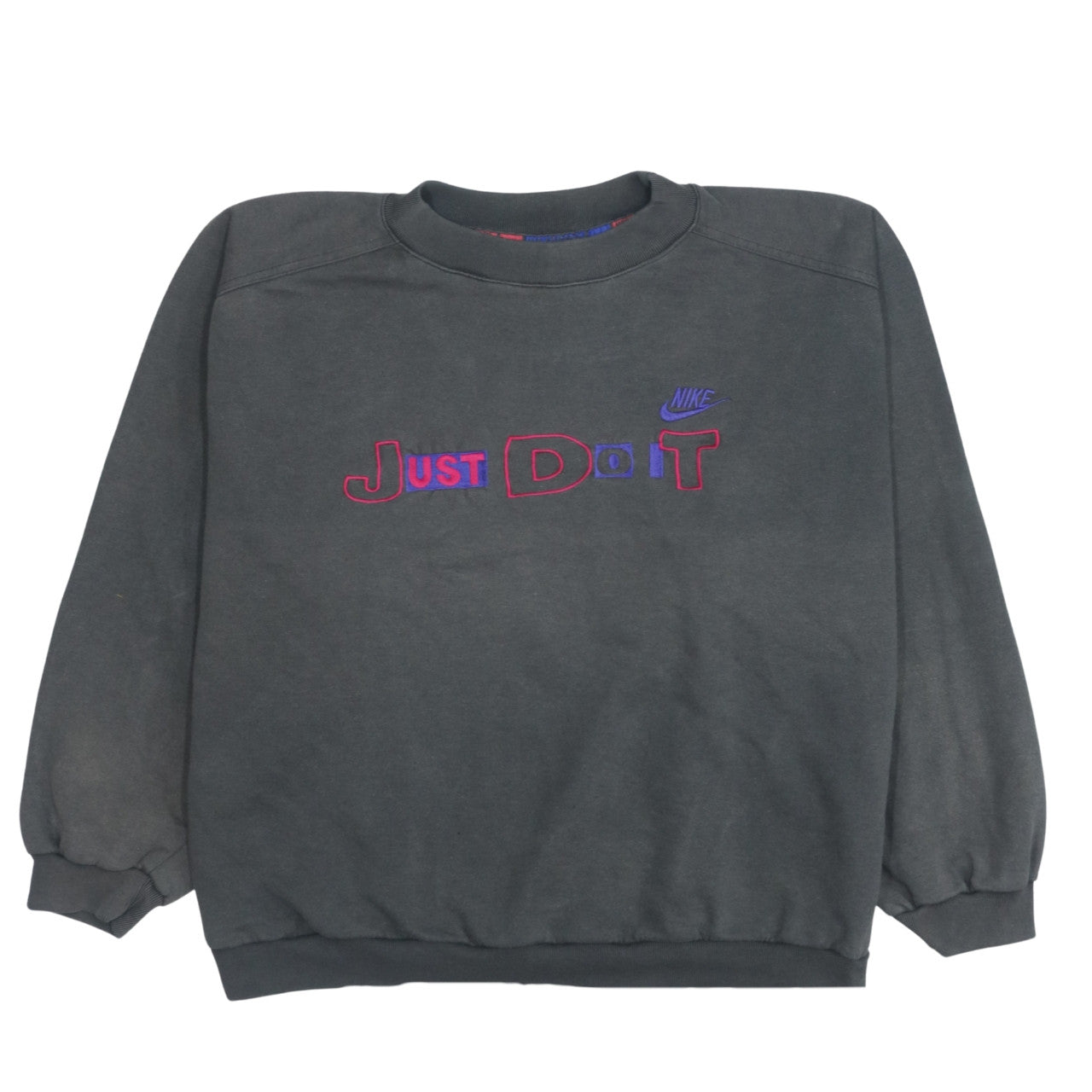 Nike Unisex Black 2XL Pullover Sweatshirt Just Do It Logo