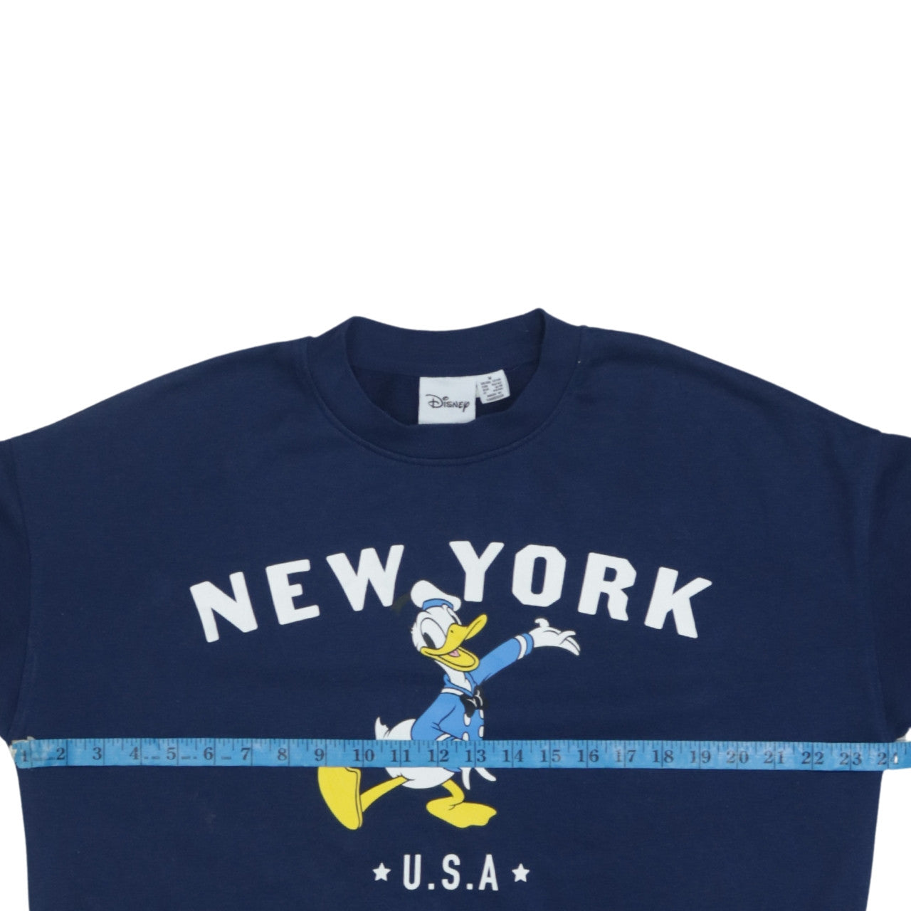 Disney Women’s Blue Donald Duck New York Sweatshirt Size M