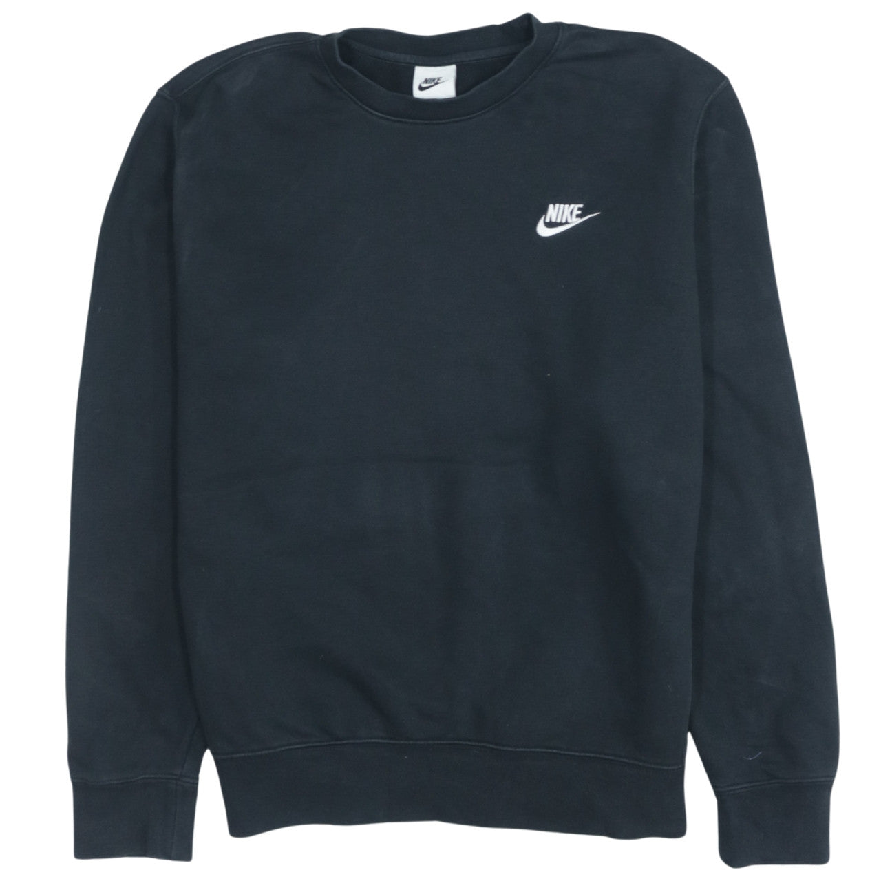 Nike Men’s Black Small Pullover Sweatshirt Crew Neck Fleece