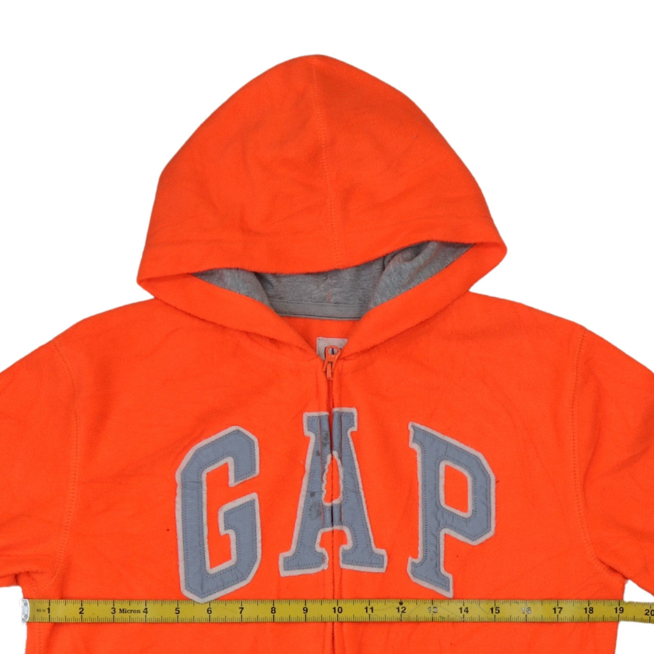 GAP Boys Orange XL Full Zip Hoodie Sweatshirt with Logo