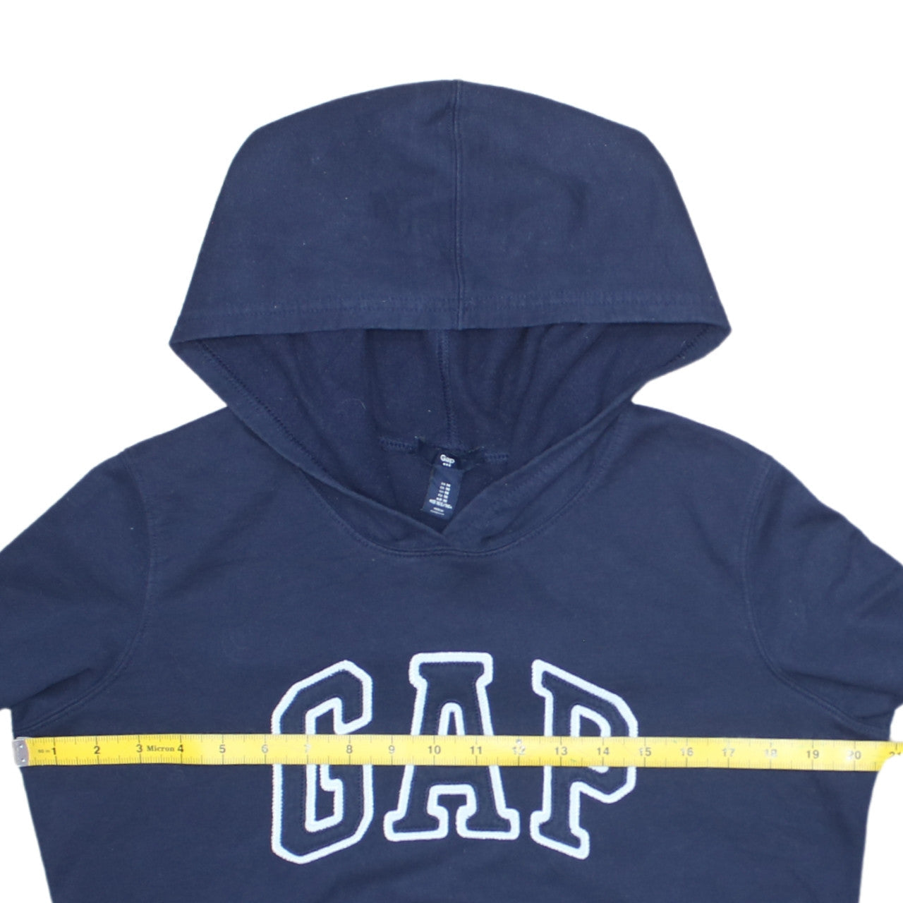 GAP Boys Blue Pullover Hoodie M Cotton Polyester Logo Sweatshirt