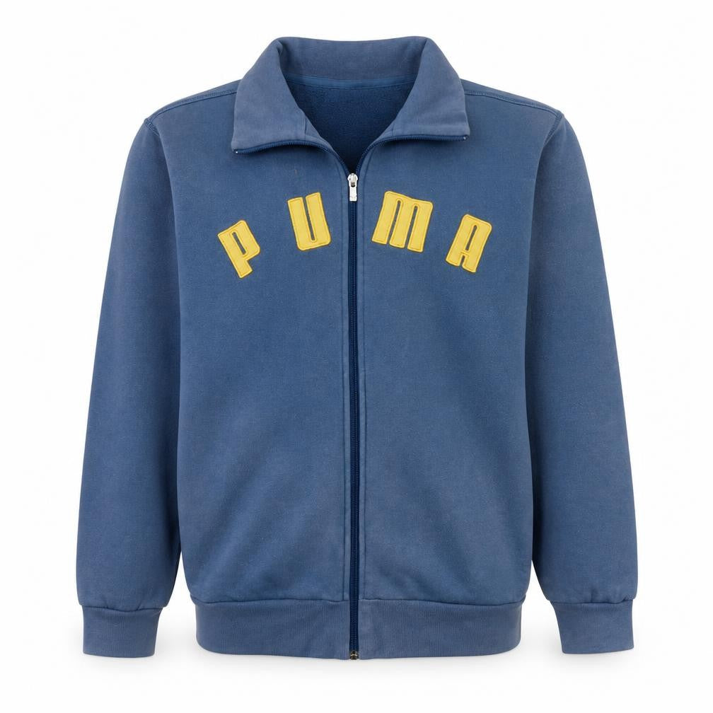 Mens UK M Regular PUMA Blue Full Zip Sweatshirt
