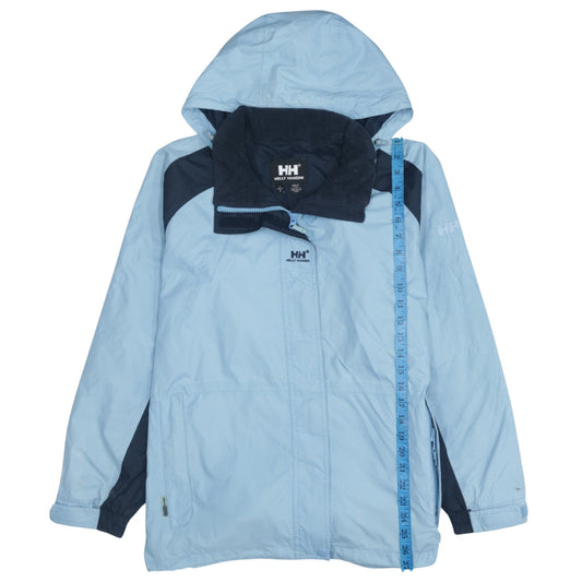 Helly Hansen Mens Blue L Hooded Waterproof Rain Jacket