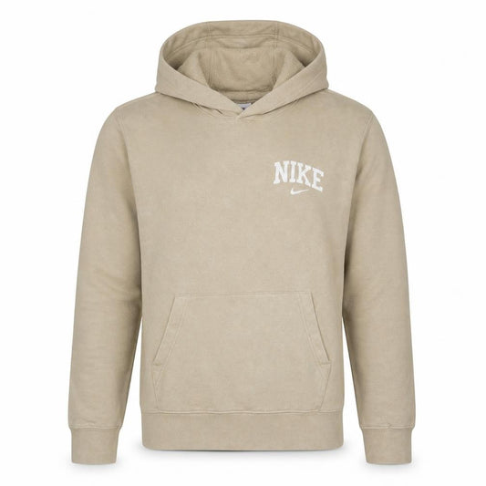 Mens UK M Regular Nike Beige Pullover Hoodie