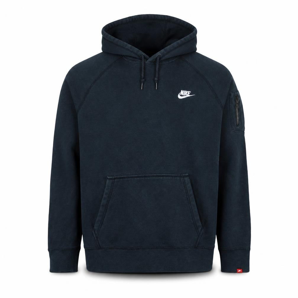 Mens UK L Regular Nike Black Pullover Hoodie