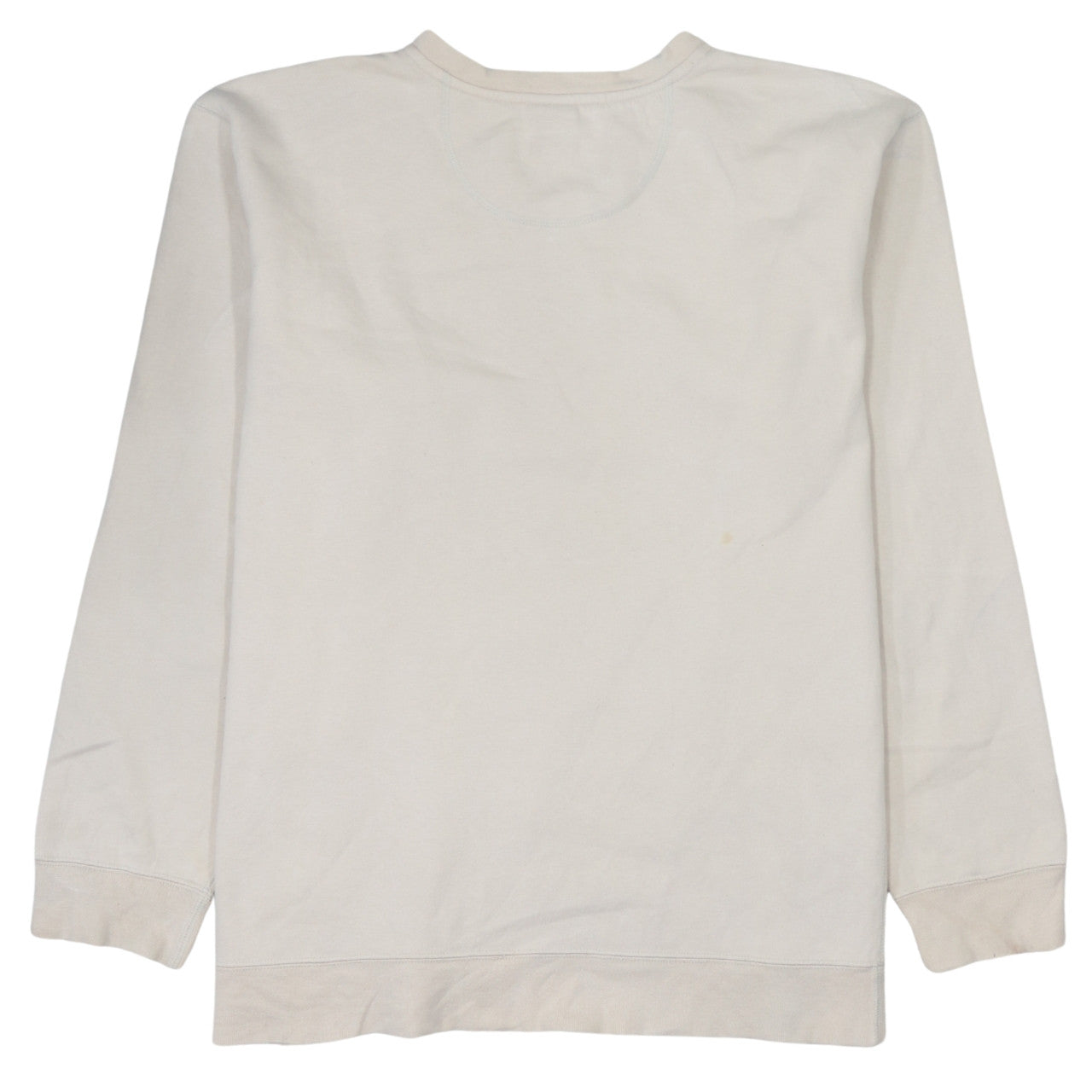 Nike Mens Beige V-Neck Pullover Sweatshirt Size L Logo Sportswear
