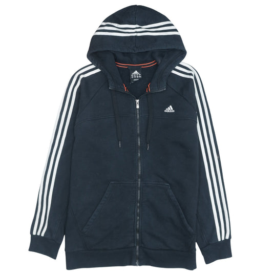 Adidas Men's Black L Full Zip Hoodie Sportswear Essentials