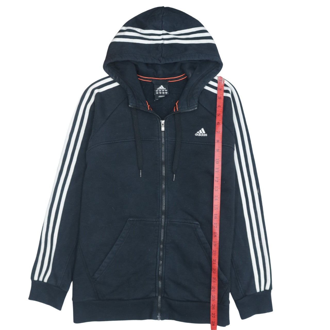 Adidas Men's Black L Full Zip Hoodie Sportswear Essentials