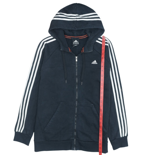 Adidas Men's Black L Full Zip Hoodie Sportswear Essentials