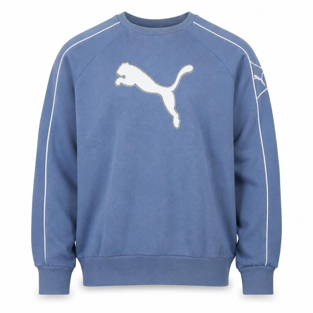 Mens UK M Regular PUMA Blue Pullover Sweatshirt