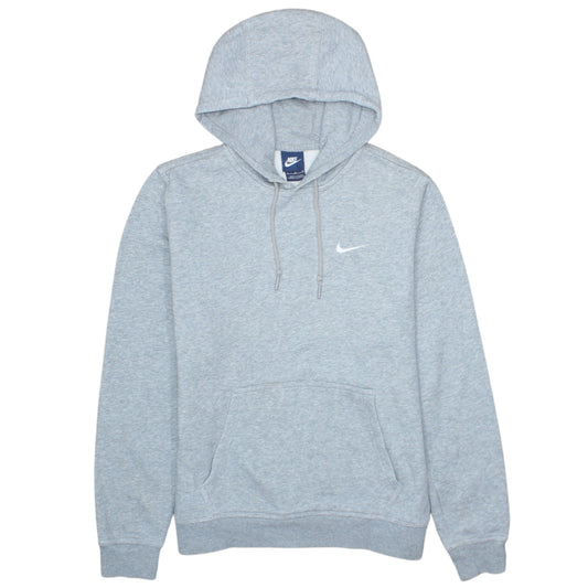 Nike Men's Grey Pullover Hoodie Fleece Sweatshirt M Regular Fit