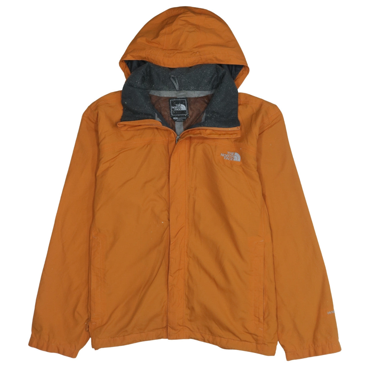 The North Face Men's Orange L Waterproof Hooded Rain Jacket Size L
