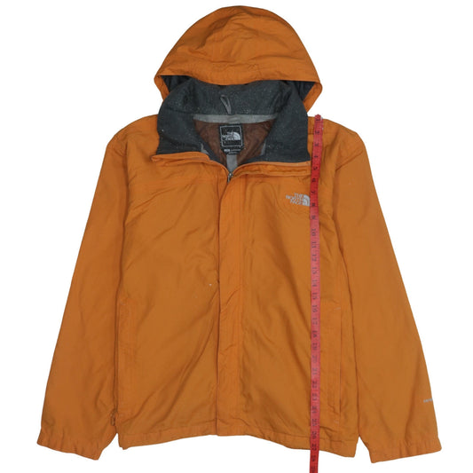 The North Face Men's Orange L Waterproof Hooded Rain Jacket Size L