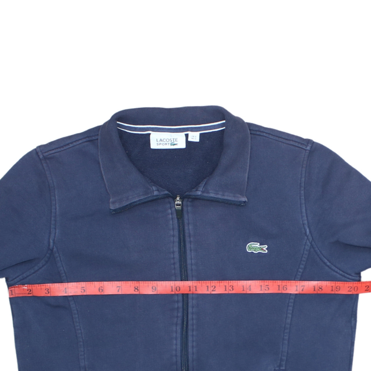 Lacoste Sport Men’s Blue Full Zip Collared Sweatshirt S Regular Fit