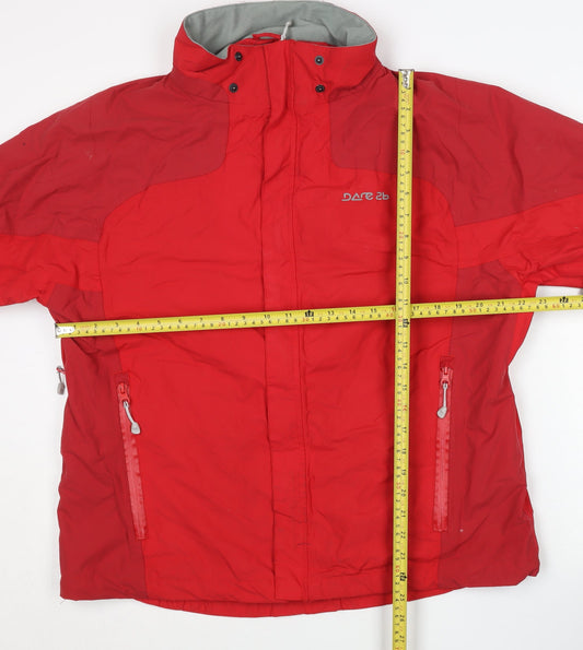 Dare 2b Mens Red Waterproof Ski Jacket Size L 42in 107cm Outdoor