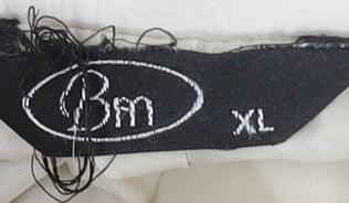 BM Womens Beige XL Basic Jacket Polyester Mid-Length Casual