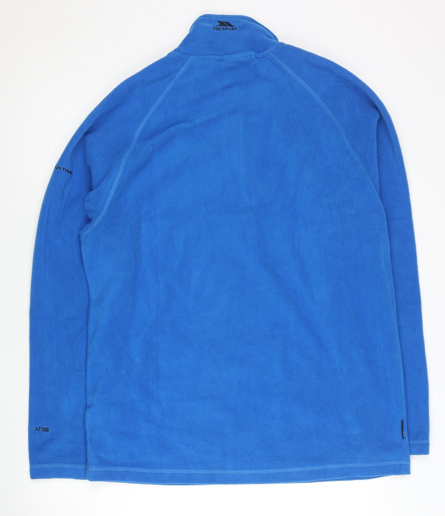 Trespass Men’s Blue Fleece Pullover Sweatshirt L 1/2 Zip Mock Neck