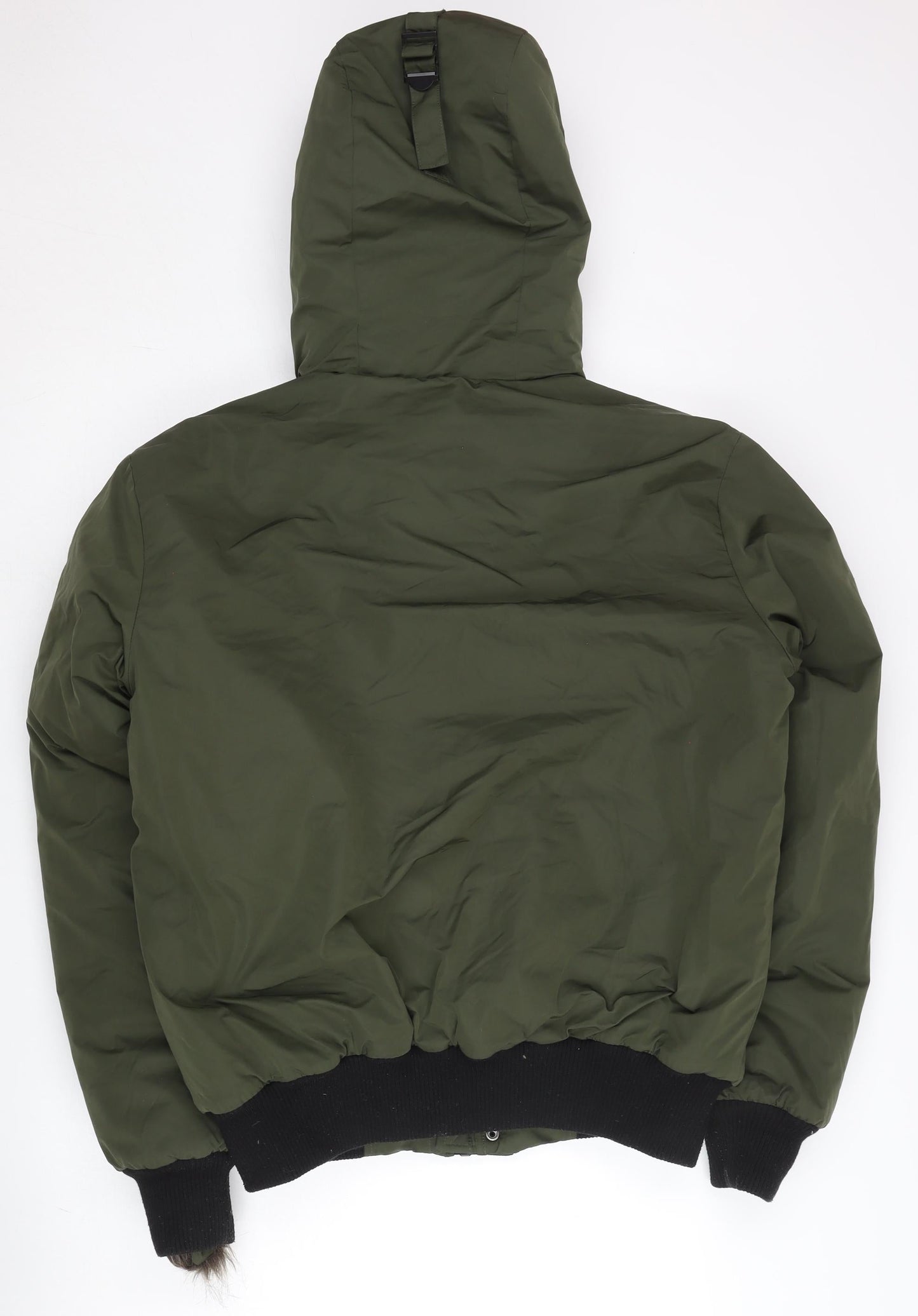 Superdry Men Green M Everest Puffer Jacket Hooded Winter Coat